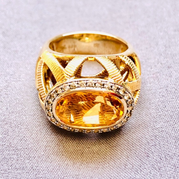 Michelle Albala Mideira Citrine Ring - Picture 4 of 7